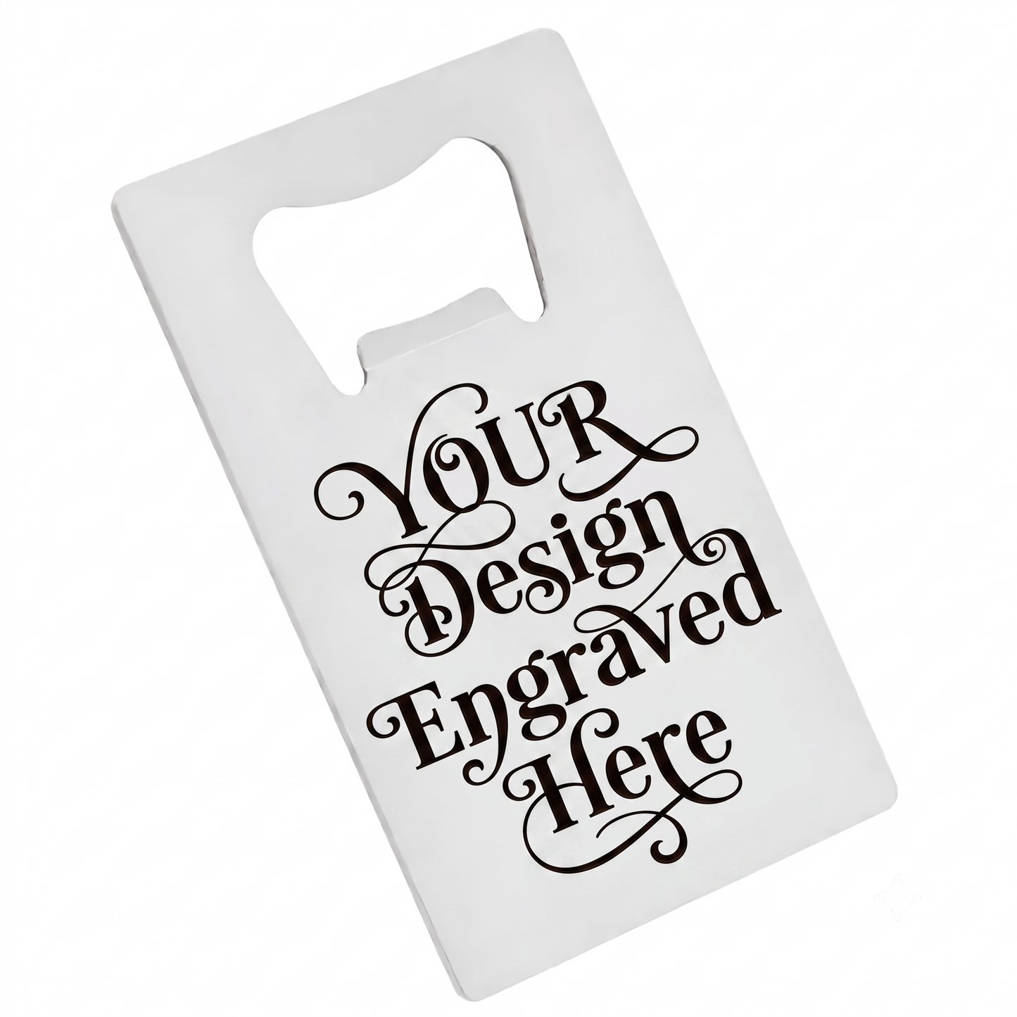 Engraved Personalised Credit Card Bottle Opener