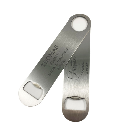 Personalised Stainless Steel Engraved Personalised Bottle Opener| Wedding Favor| Groomsman Gift