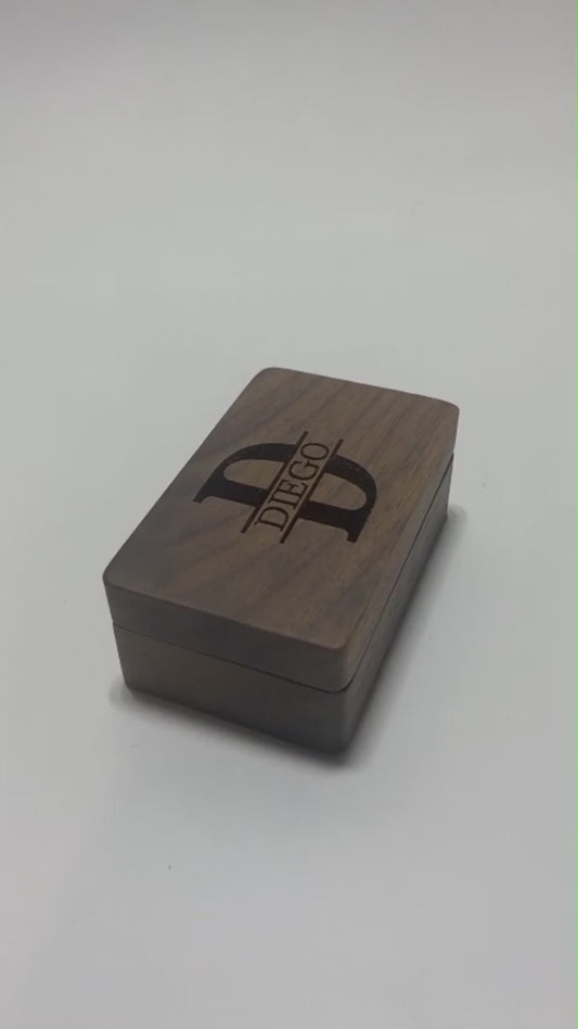 Personalised Engraved Stainless Steel Mens Square Cufflinks with Tie Pin & Box