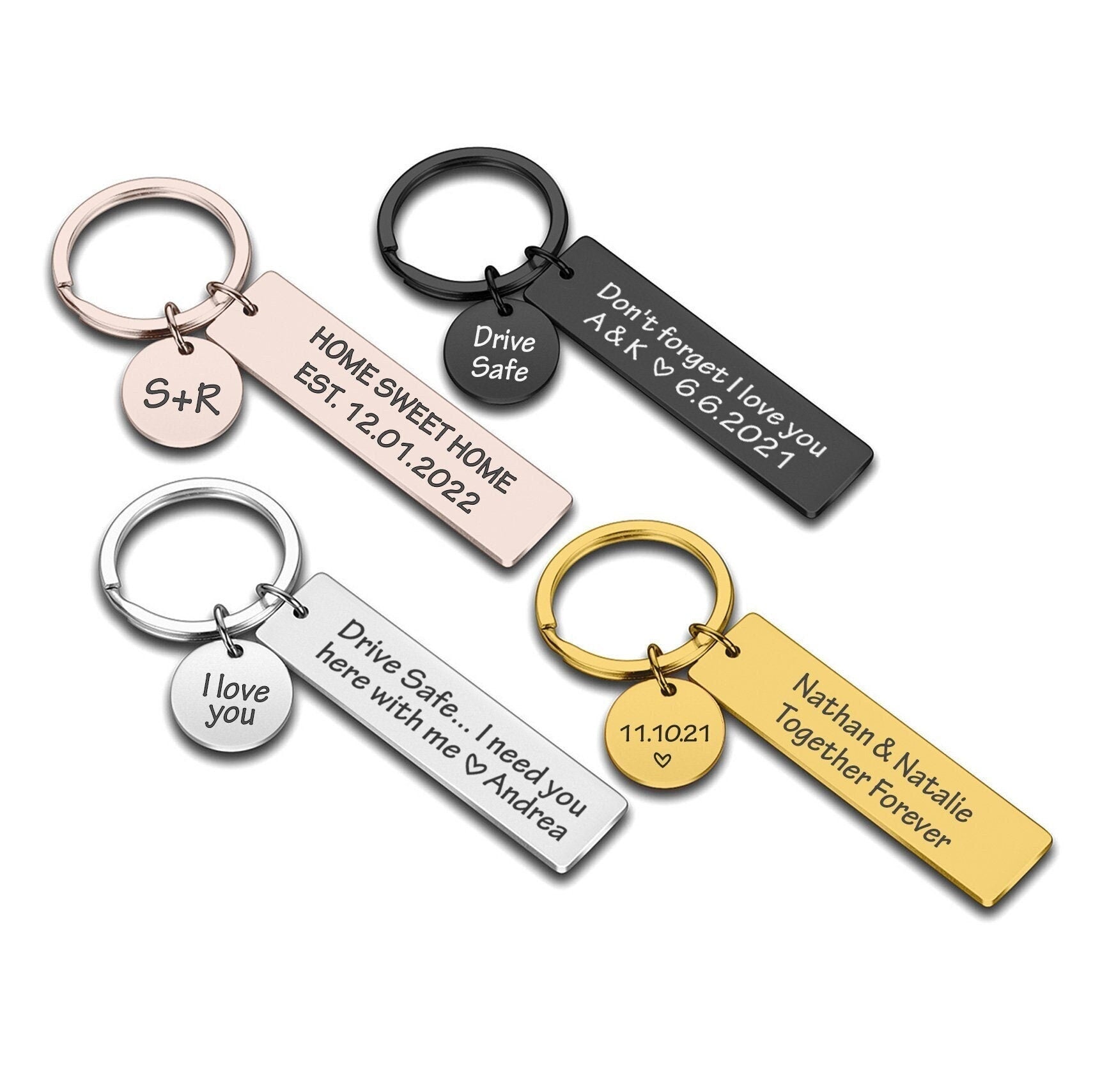 clesellix Anniversary Valentine Wedding Keychain Gifts For Husband Him  Couples Hubby Wife Boyfriend Girlfriend Gifts Keyring Birthday Christmas  Present, Key Chain Gifts for Him Her WKC8 - Yahoo Shopping