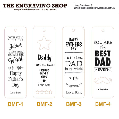 Fathers Day Bookmark