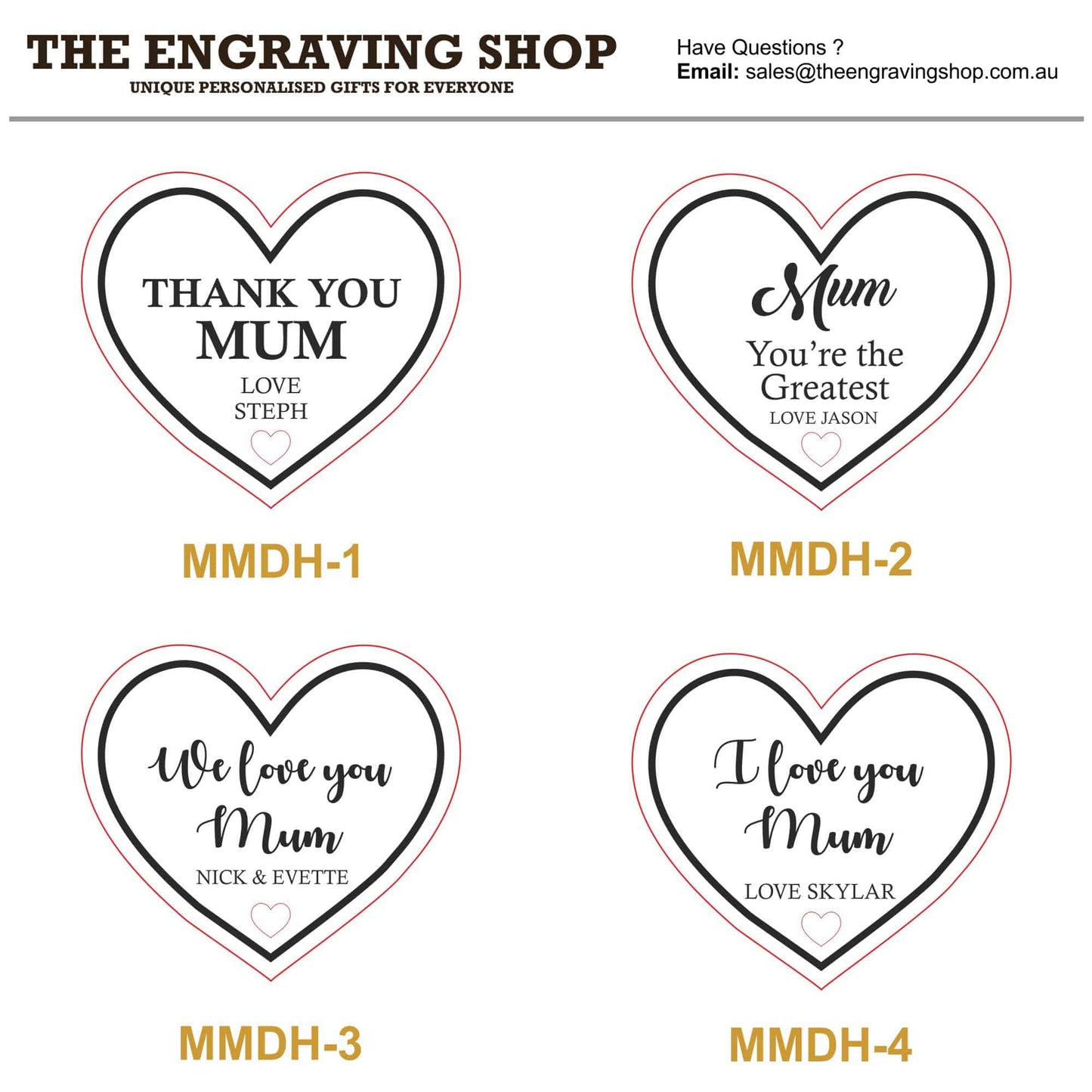 Mothers Day Heart Fridge Magnet