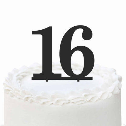 Number Cake Topper