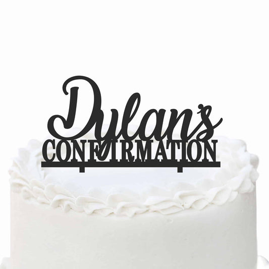 Cake Topper For Confirmation with Name