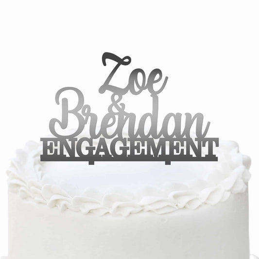 Personalised Cake Topper for Engagement