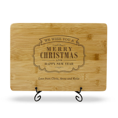 Personalised Engraved Christmas Chopping Board