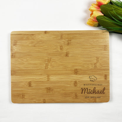 Masterchef Wooden Chopping Board Gift Fathers Day Birthday Valentines Day