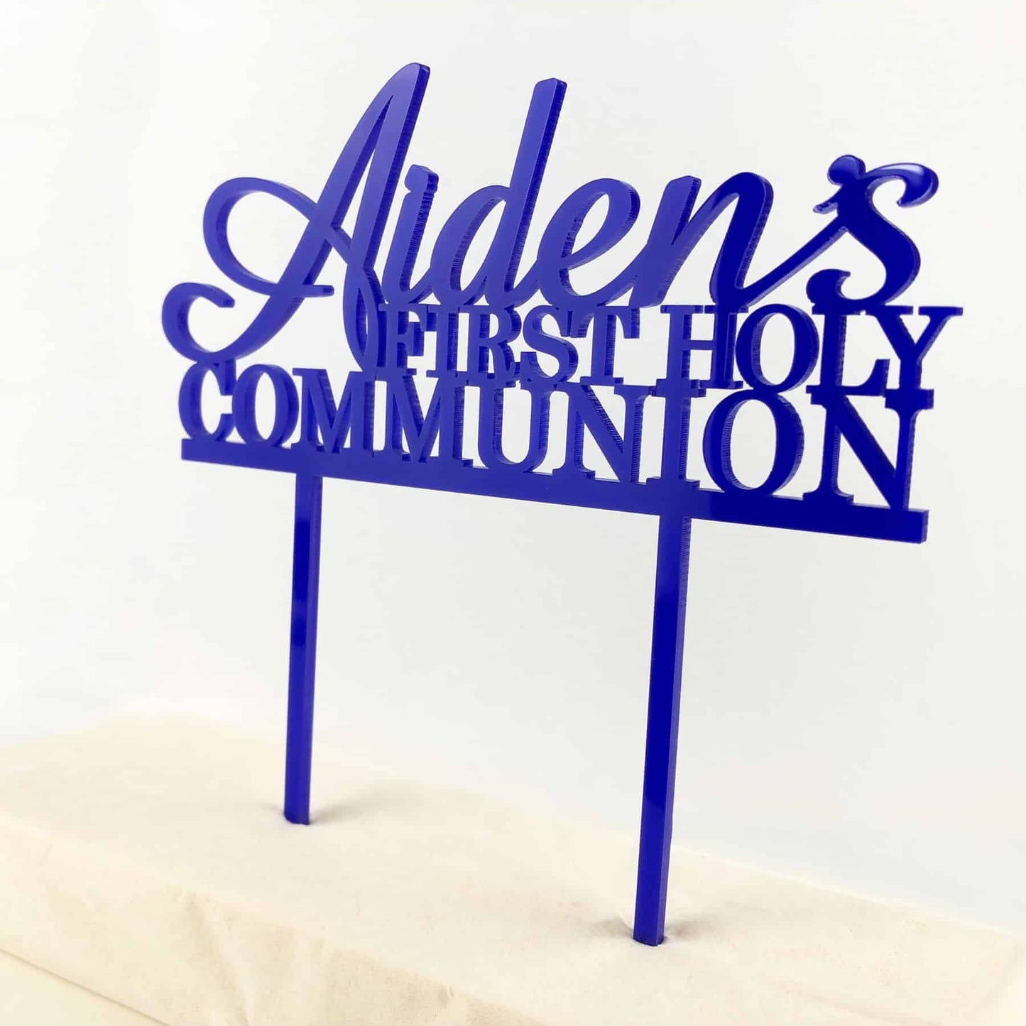 First Holy Communion Cake Topper with Name