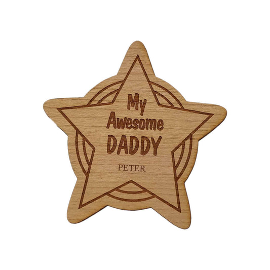 Fathers Day Star Fridge Magnet