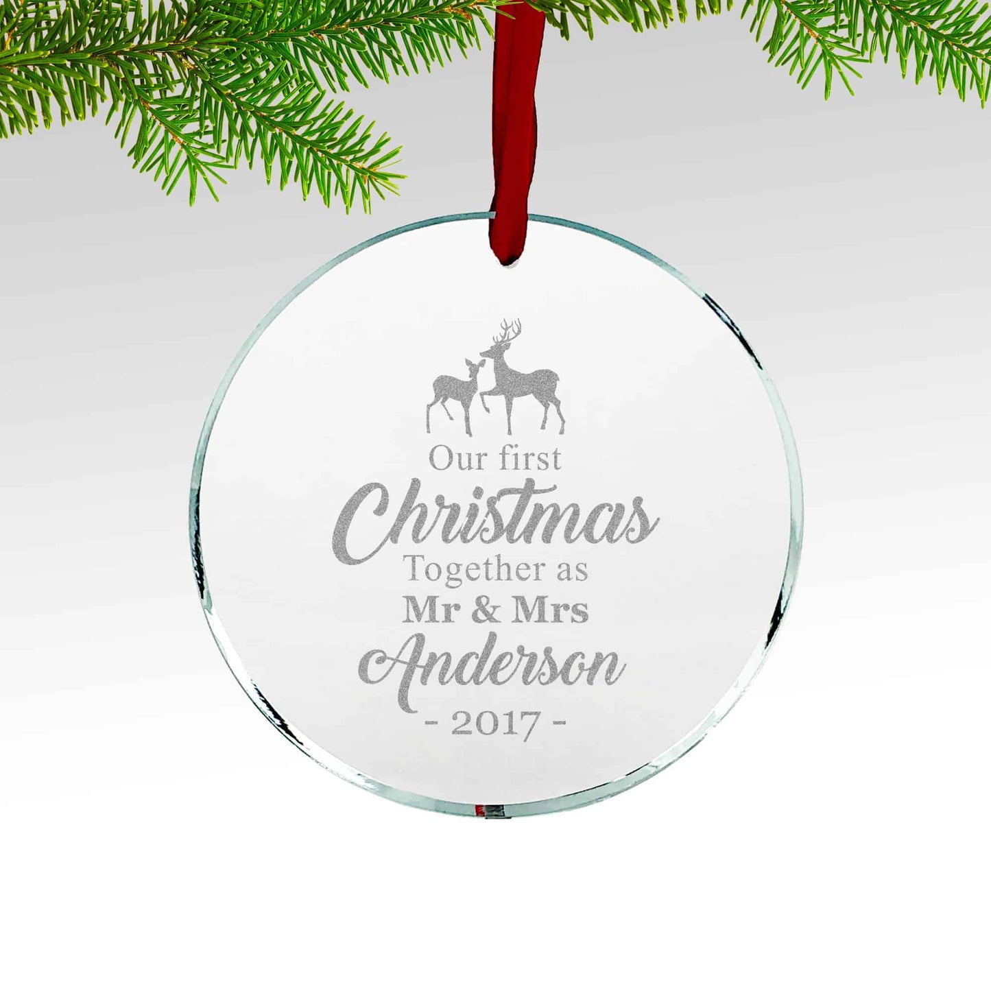 Christmas Crystal Ornament