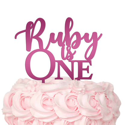 One Cake Topper With Name