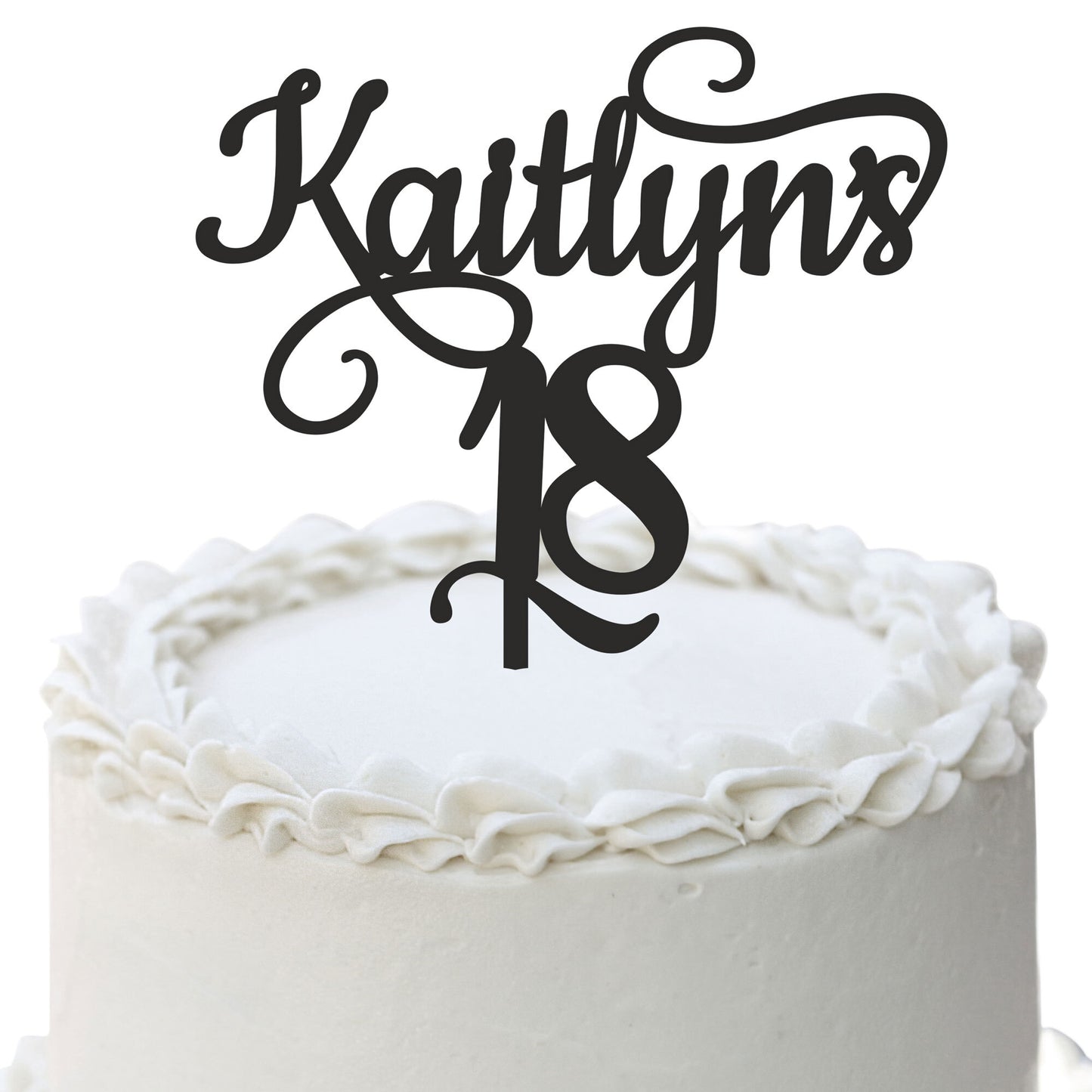 Birthday Cake topper with Custom Name And Age