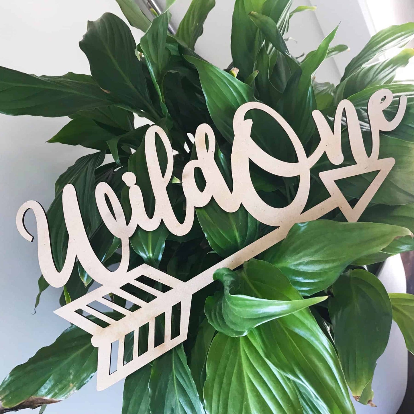 Tribal Wild One Arrow Sign for Birthday Party