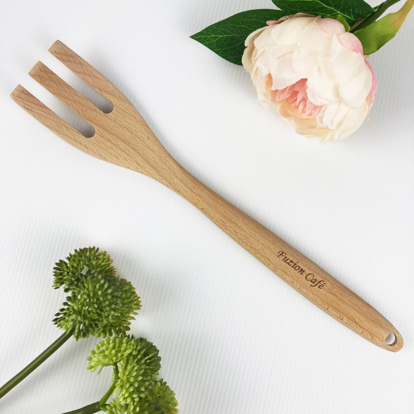 Engraved Wooden 3 Pieces Fork, Spoon or Flat Spoon Gift Set Wedding Favours Special Gift