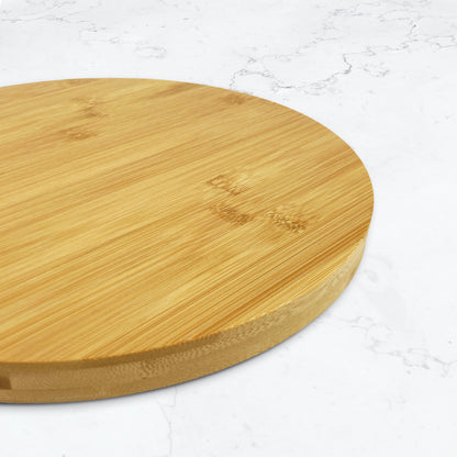 Round Wooden Cutting Board Love Couple Names & Date Engagement Gift
