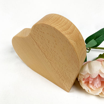 Wooden Heart Gift Wedding Anniversary Valentines day